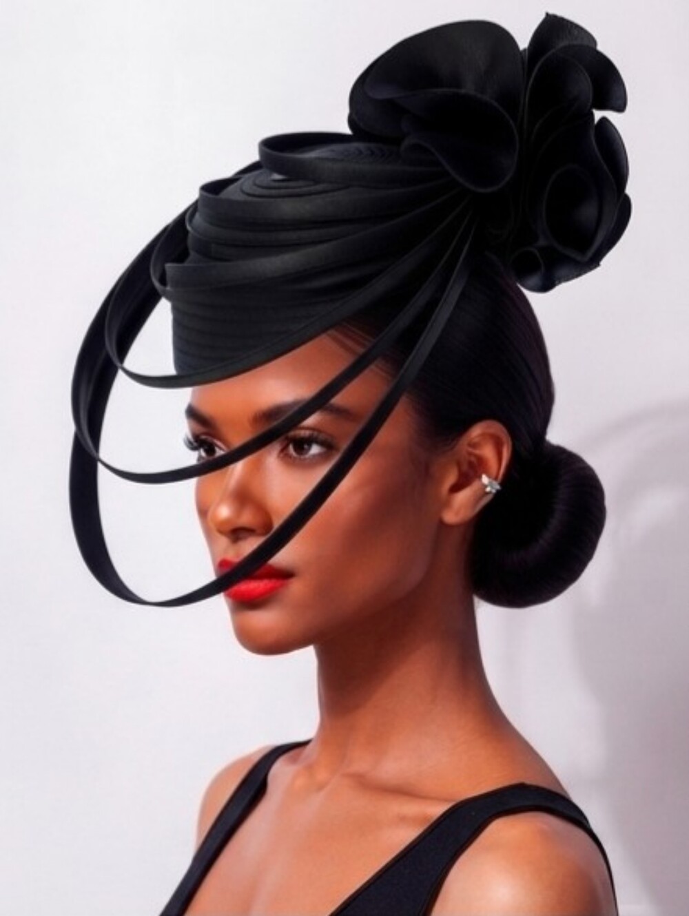 Beloved Millinery Classy Refined Gorgeous Caged Front Pillbox Hat Church Funeral